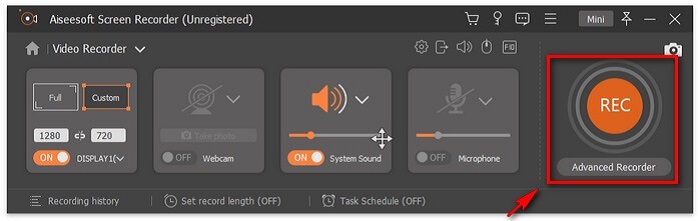 FVC Képernyő rögzítése Strat Recording