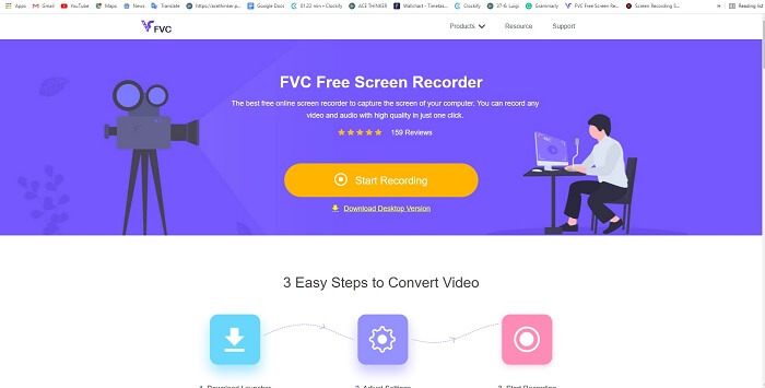 Trình ghi màn hình miễn phí FVC