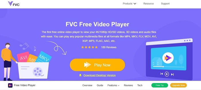 Reproductor de video gratuito FVC