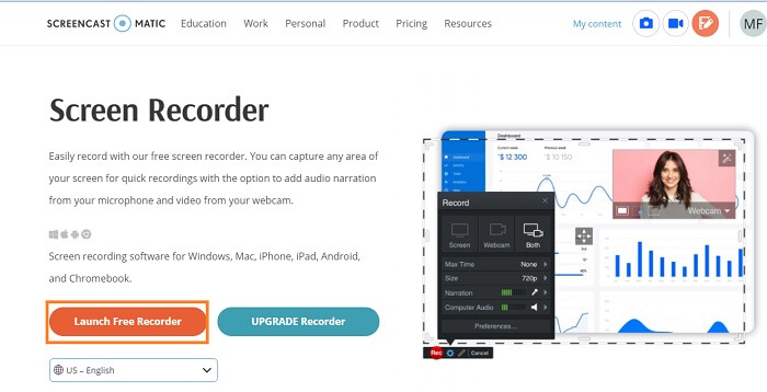 Perakam Pelancaran Screencast