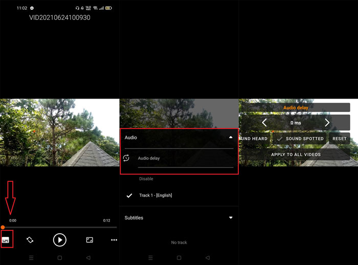 Adjust Audio Delay Android