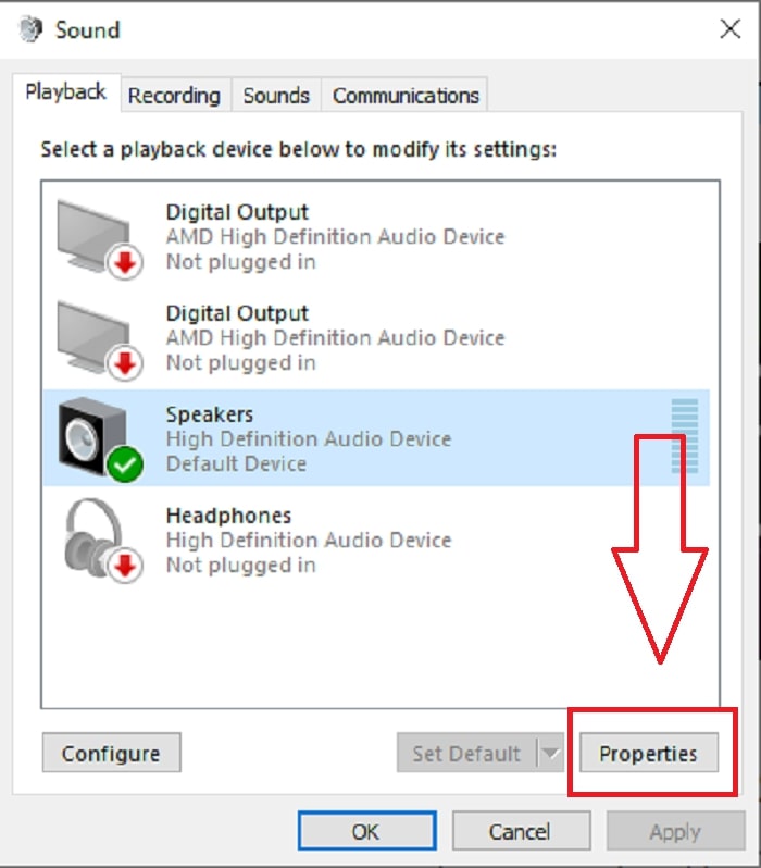 Pilih Output Audio