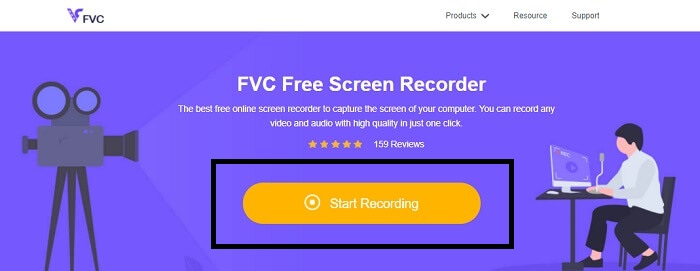FVC Start Recording Button
