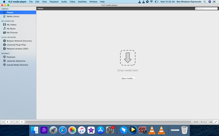 Öppna VLC Mac