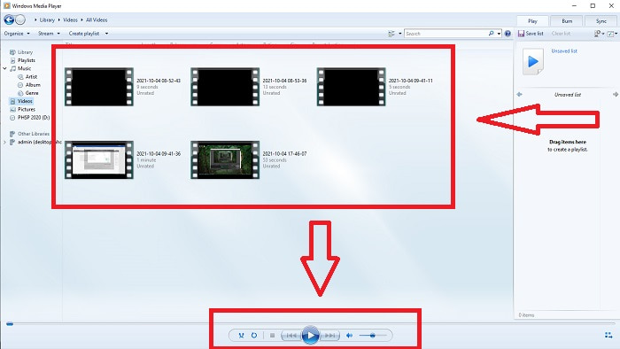 Videobestand afspelen