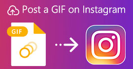 Опубликовать GIF в Instagram