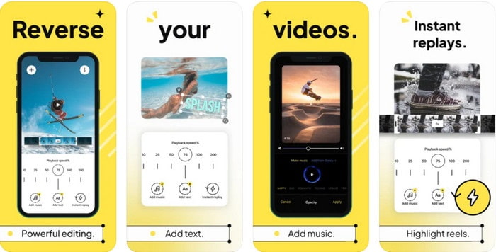 Riproduzione video inversa all'indietro