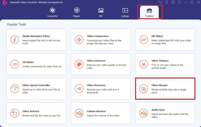 Barre d'outils Localiser la fusion vidéo