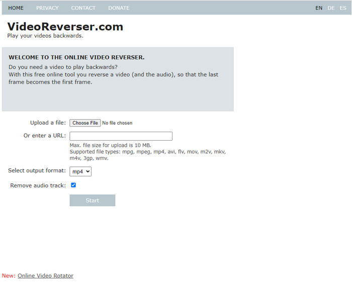 วิดีโอ Reverser Com