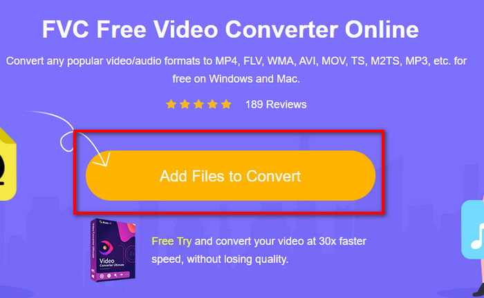 Click Add Files To Convert