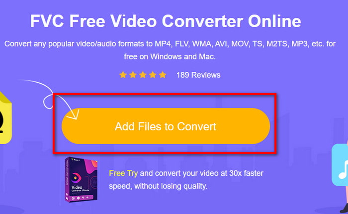 روی Add Files To Convert کلیک کنید