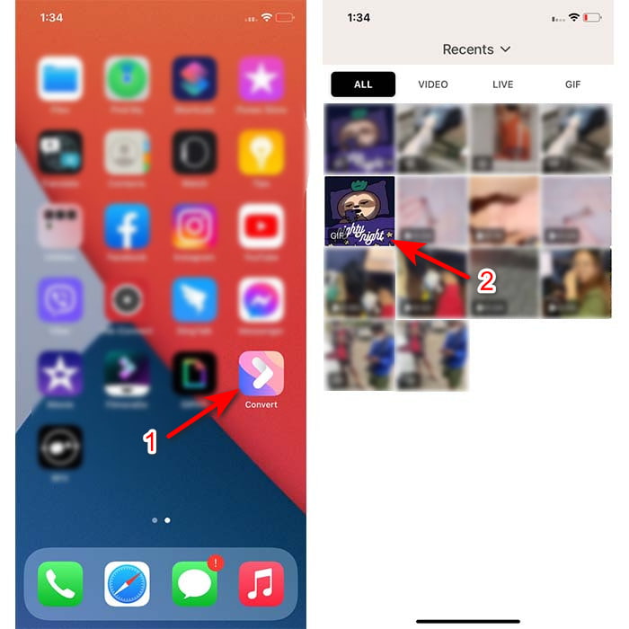 Konvertera GIF till Live Wallpaper