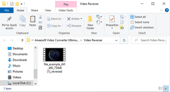 Folder With The Reversed File