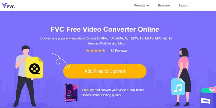 Convertitore video gratuito FVC online