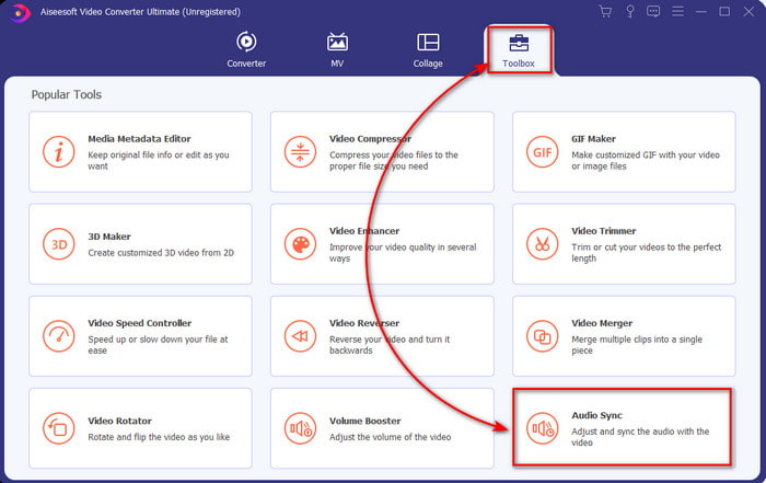 Nyomja meg az Audio Sync gombot