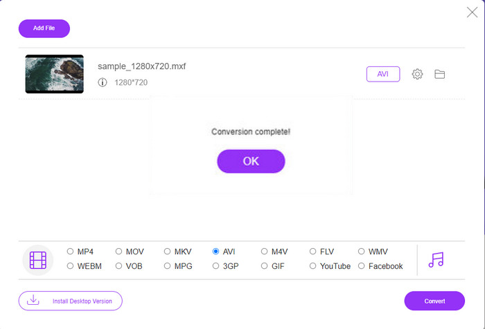 เวอร์ชั่นใหม่ของ MXF