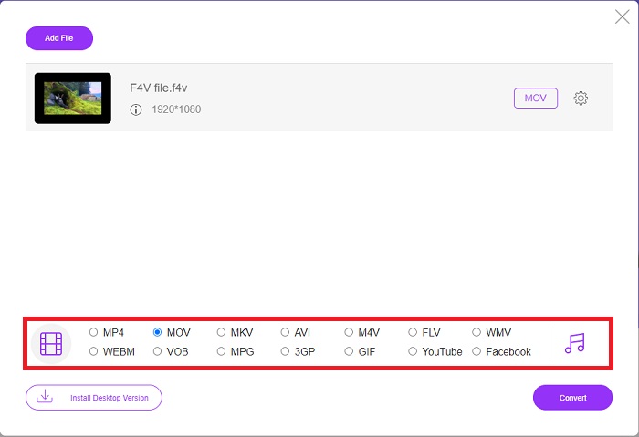 El format disponible a continuació