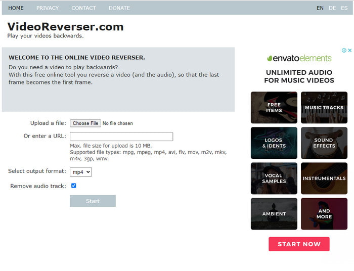 Video Reverser Online