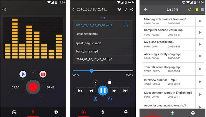 Enregistreur vocal Android