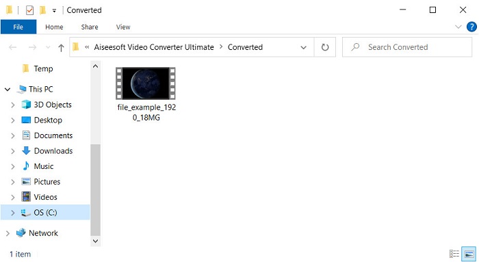 Done Converting MOV