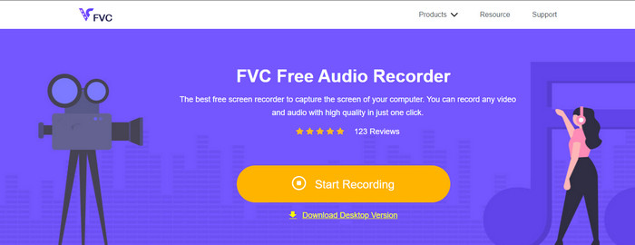 Enregistreur audio FVC en ligne