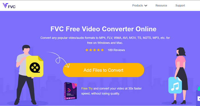 مبدل ویدیویی FVC آنلاین