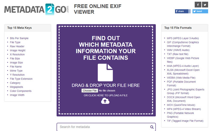 Metadata 2 Go
