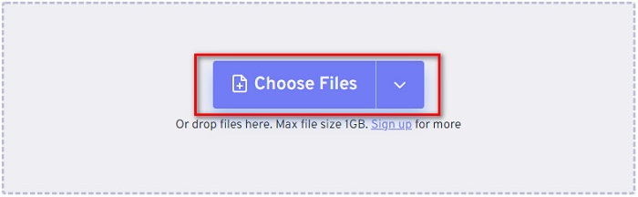 Press Choose Files
