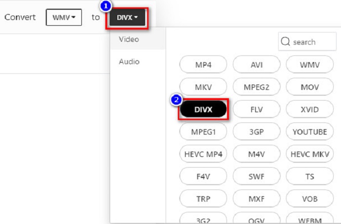 Klicken Sie auf Drop-Down