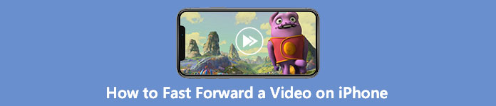 Snabbspola framåt en video på iPhone