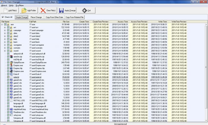 Pengubah Tanggal File