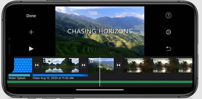 iOS 上的 iMovie