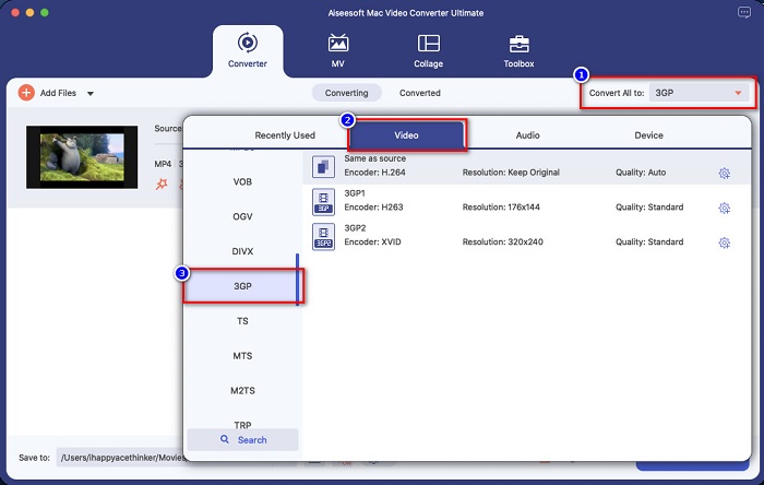 Outputformater