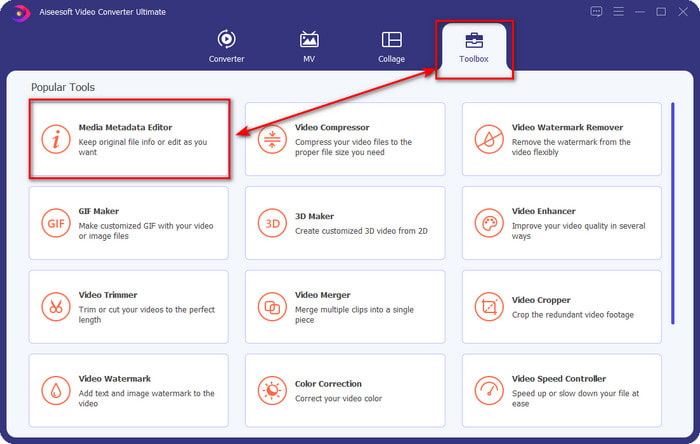 انتقل إلى Toolbox