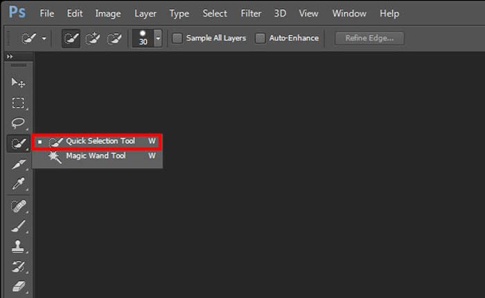 Công cụ chọn nhanh trong Photoshop