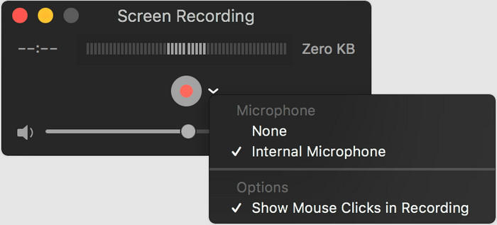 Rejestrator ekranu Quicktime