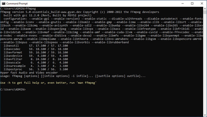 Test FFMPEG