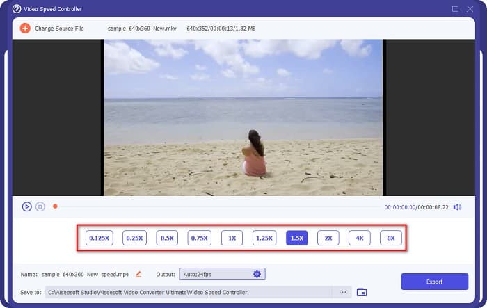Click Video Speed