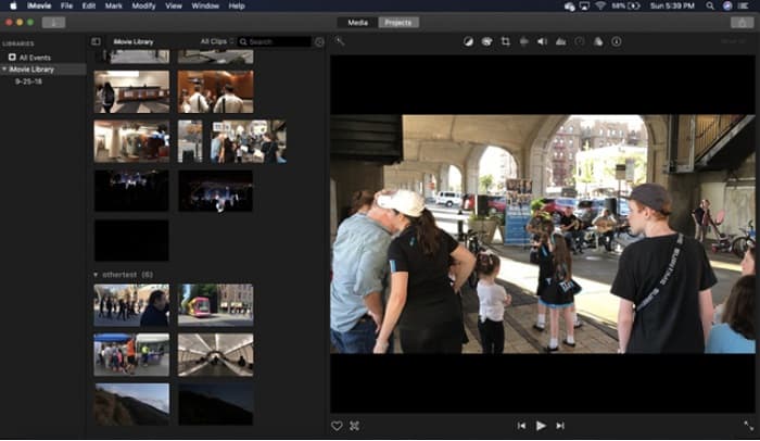 Aplicación iMovie