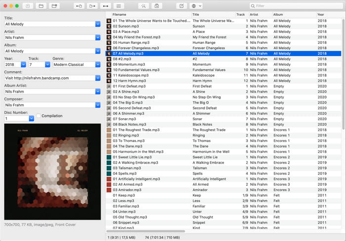 MP3 Tag Editor on Mac