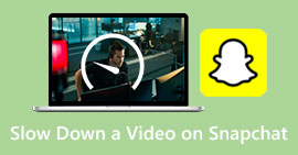 Замедлить видео в Snapchat