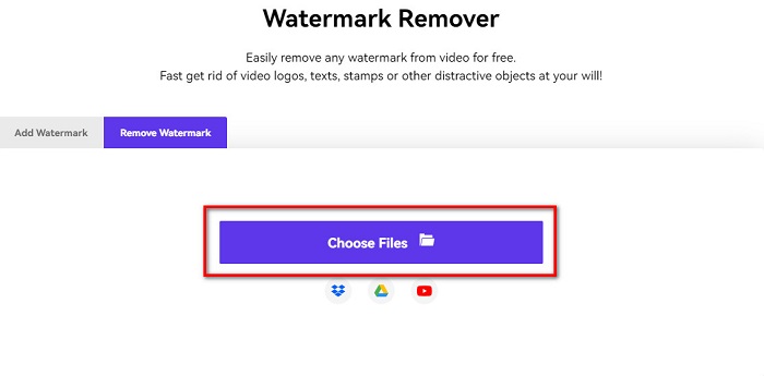 Click Choose Files