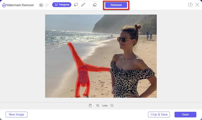 Click Remove Button