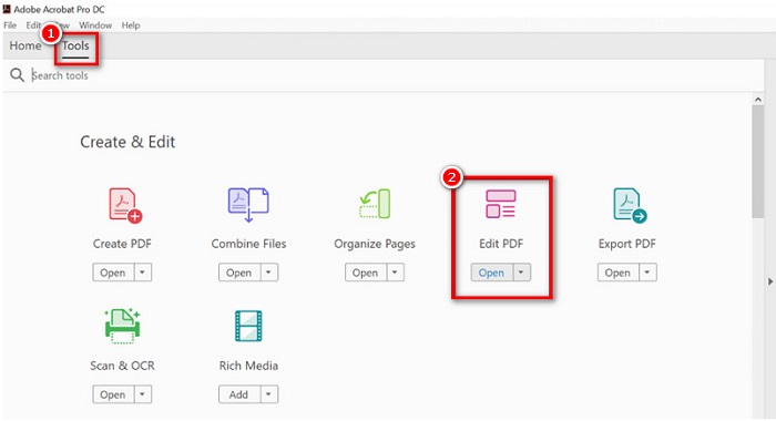 Outils Modifier le PDF