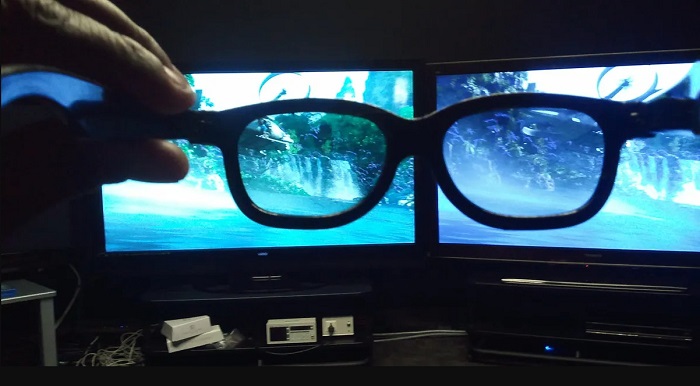تلفزيون ثلاثي الأبعاد نظارات