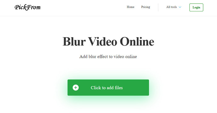 PickFrom Blur Video en línea