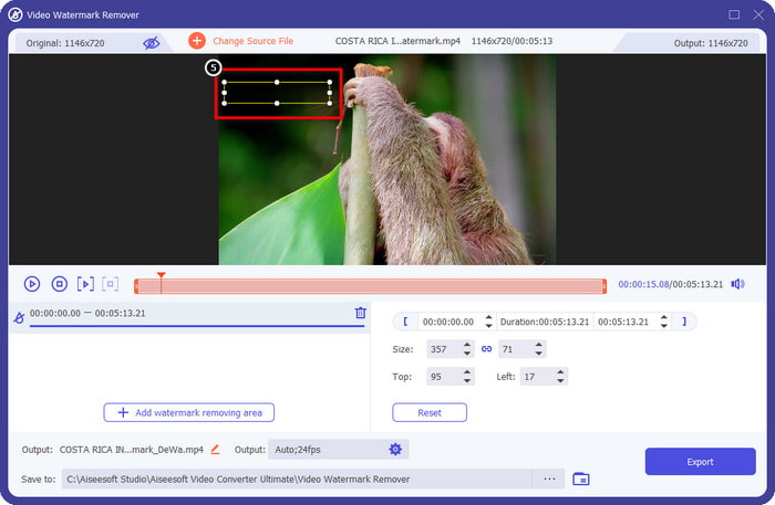Rectangular Shaped to Watermark