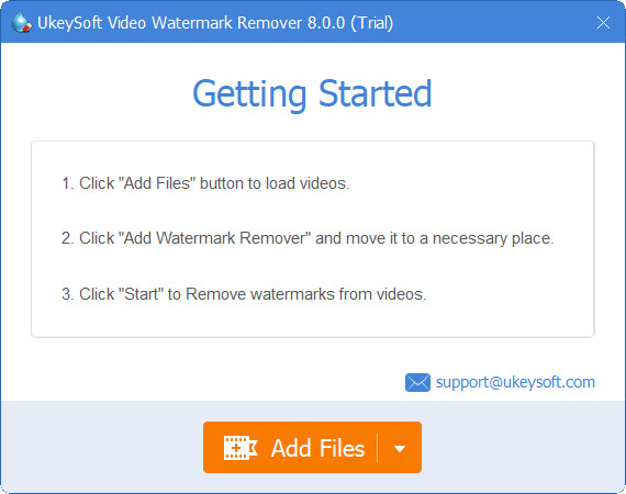 UkeySoft Video Remover סימני מים