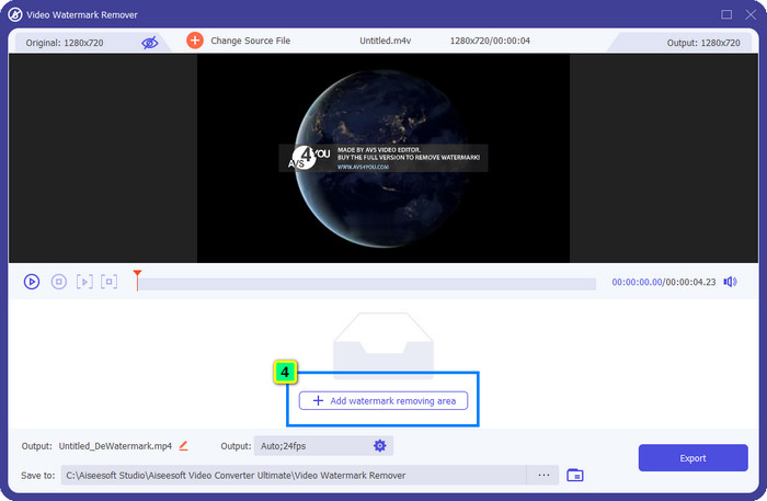 Agregar selección para eliminar AVS Watermark