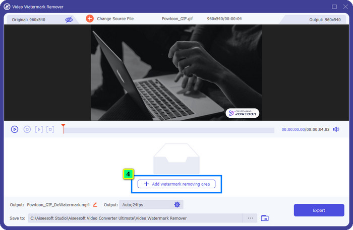 ابزار انتخاب را اضافه کنید